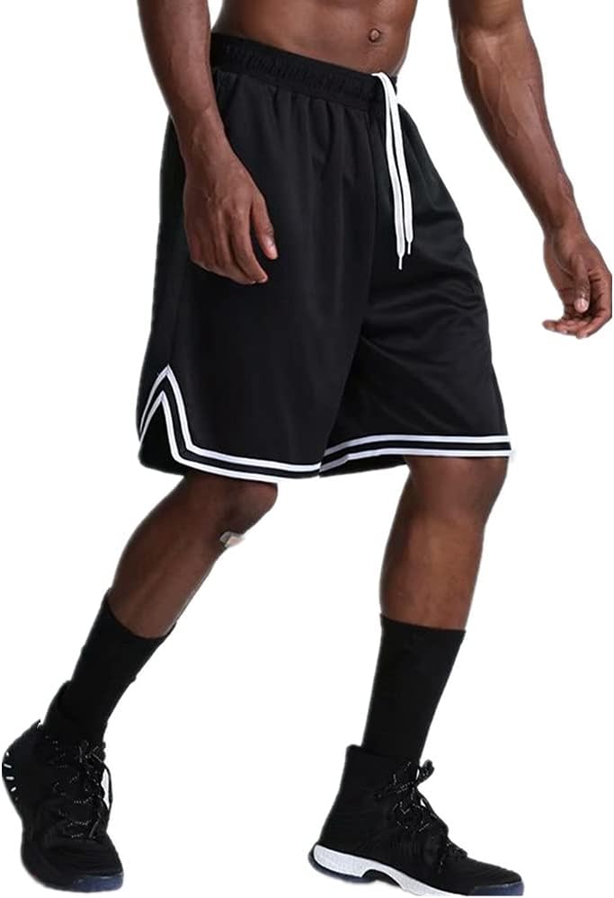 OPALOS 3 Pack Basketball Shorts for Men with Zipper Pockets,Active Athletic Shorts - Image 3