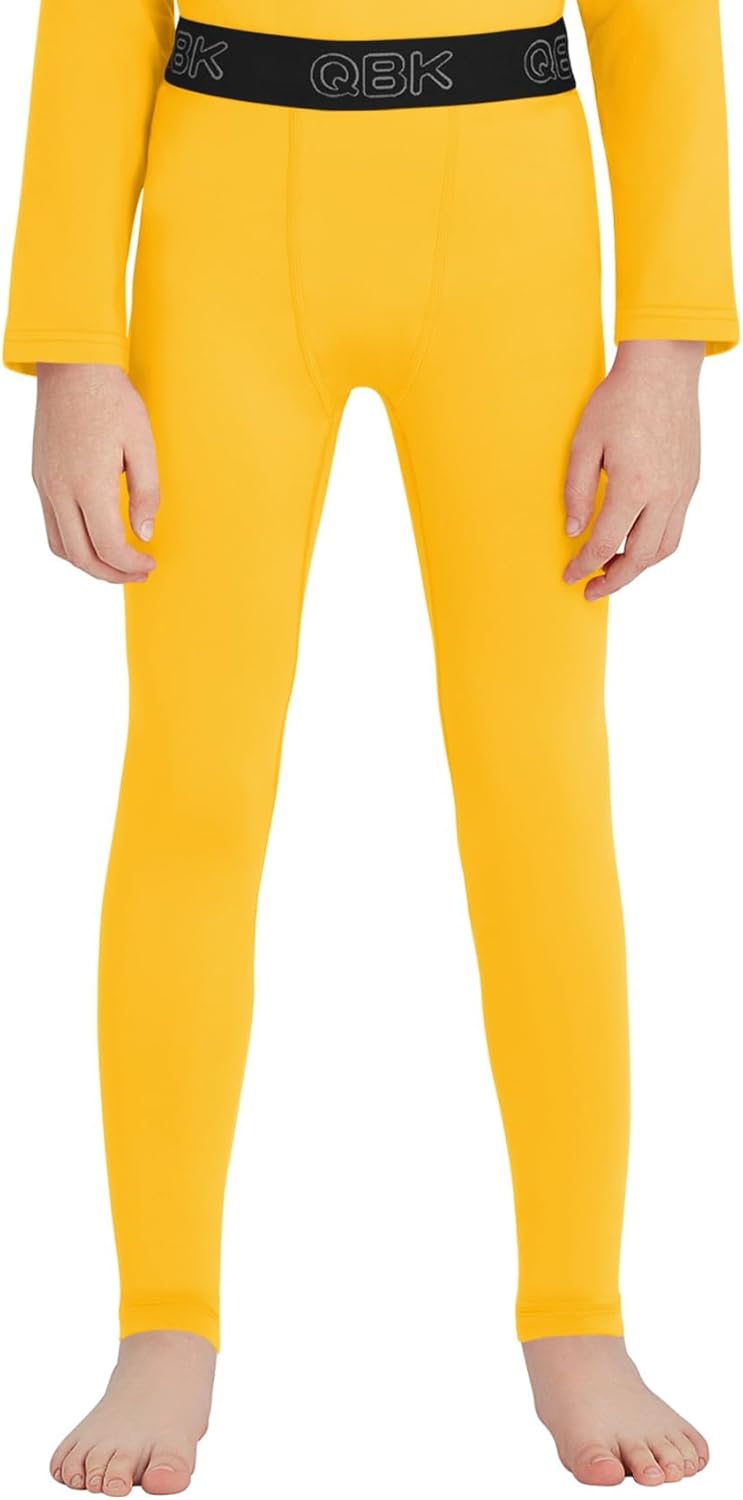 QBK Toddler Boys 2T to Youth Compression Pants Base Layer Leggings Tights for Basketball Soccer Football Baseball - Image 9