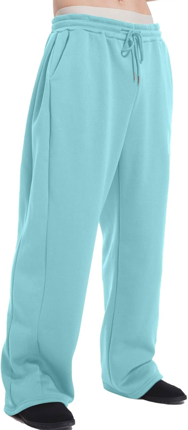 Men's Baggy Sweatpants Fleece Casual Pants Elastic Waist Athletic Workout Jogger Sweat Fall Winter 2025 - Image 15