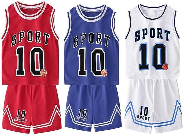 Toddler Baby Boys Basketball Jersey Outfit Toddler Kids Sports Shorts Set Summer Clothes - Image 15