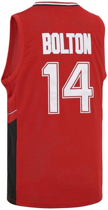 Youth Basketball Jersey for Kids Wildcats High School Shirt 14 Troy Bolton Jersey 8 Chad Danforth Jersey Red/White XS-XL - Image 2