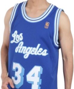 Mitchell and Ness O`Neal Royal #34 Lakers Swingman Jersey (18013-LALROY96SON)