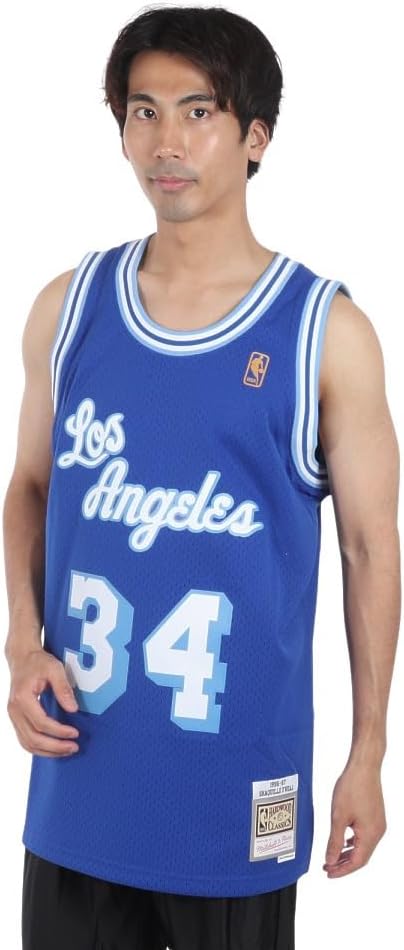 Mitchell and Ness O`Neal Royal #34 Lakers Swingman Jersey (18013-LALROY96SON)