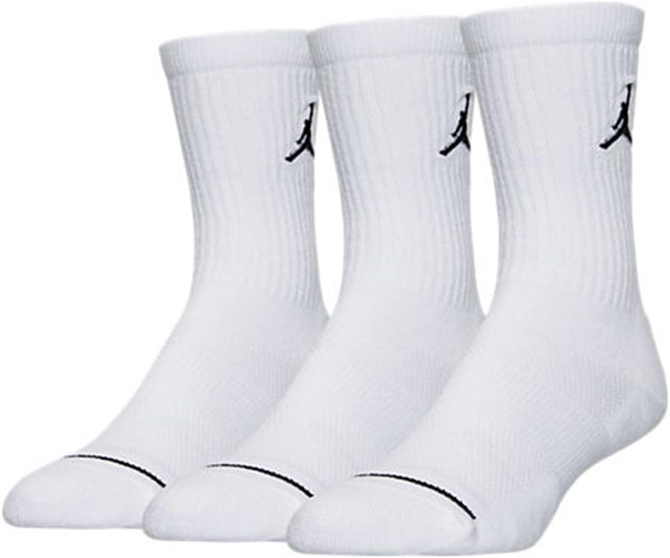 Jordan Jumpman Crew Socks (3 Pack) (Large) Unisex