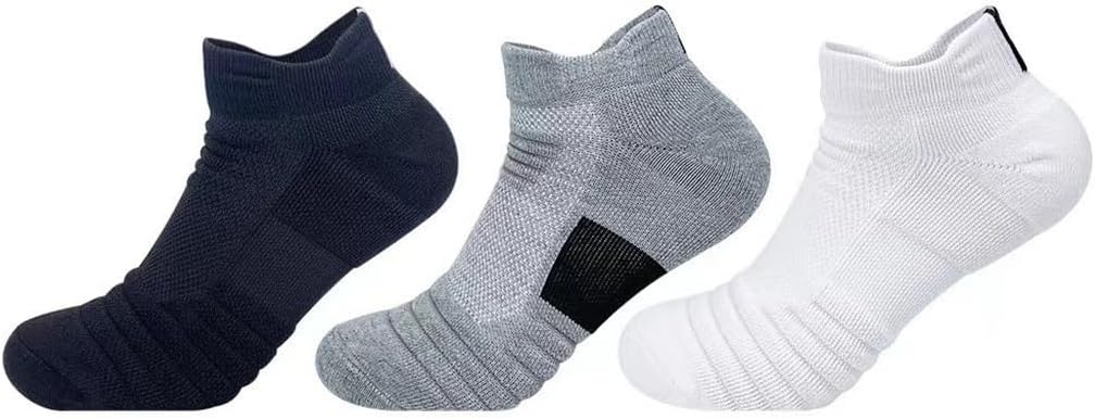Basketball Socks, Men's Thick Towel Bottom, Medium Length, Sweat Absorbing Running, Outdoor Sports Socks