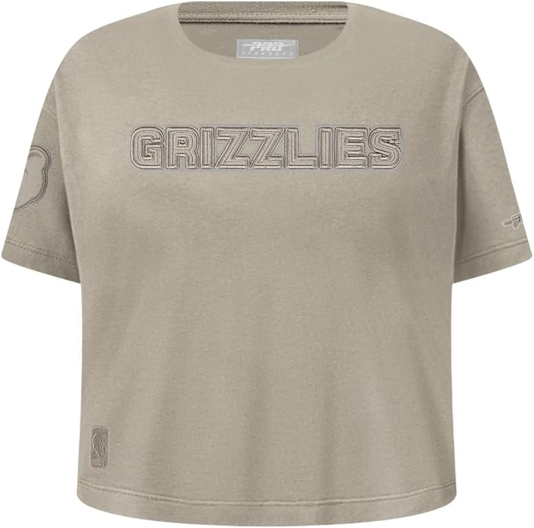 Pro Standard Big Girls NBA Neutral Cotton Short Sleeve Boxy Tee - Image 83