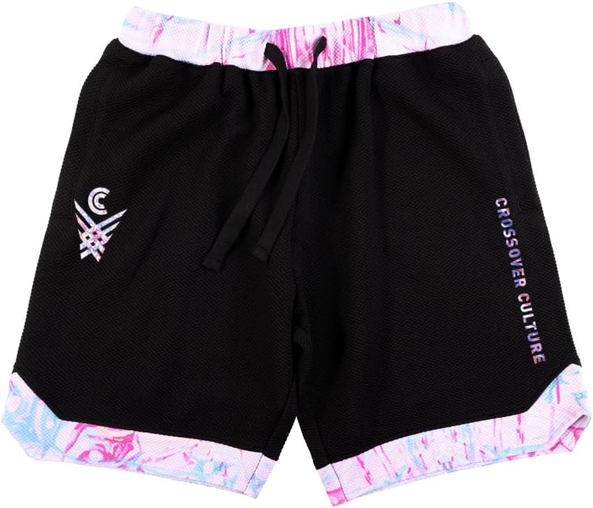 Crossover Culture Mens Basketball Shorts - Moisture-Wicking Mesh Basketball Shorts for Men with Pockets and Contrast Graphics - Image 5