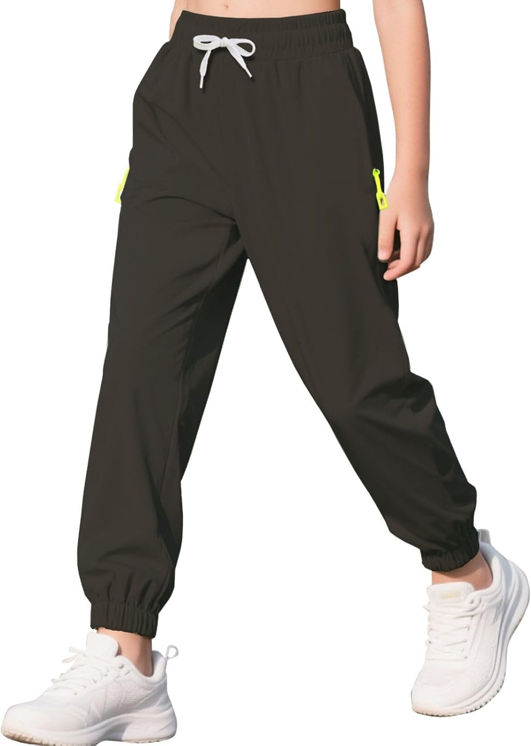 MEILONGER Boys Girls Sweatpants Kids Teenager Jogging Training Pants Elastic Waistband Sports Active Bottoms