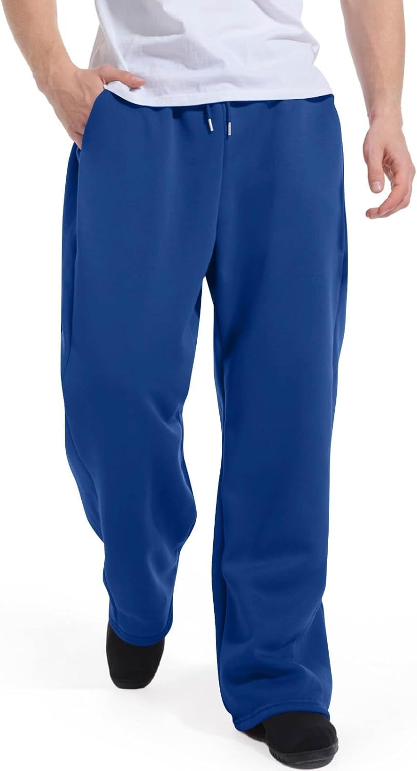 Men's Baggy Sweatpants Fleece Casual Pants Elastic Waist Athletic Workout Jogger Sweat Fall Winter 2025 - Image 3