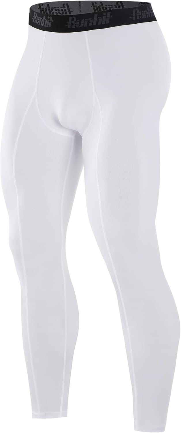 Runhit Men’s Compression Pants Running Tights Workout Leggings Athletic Base Layer Pants for Sports Yoga Basketball - Image 21