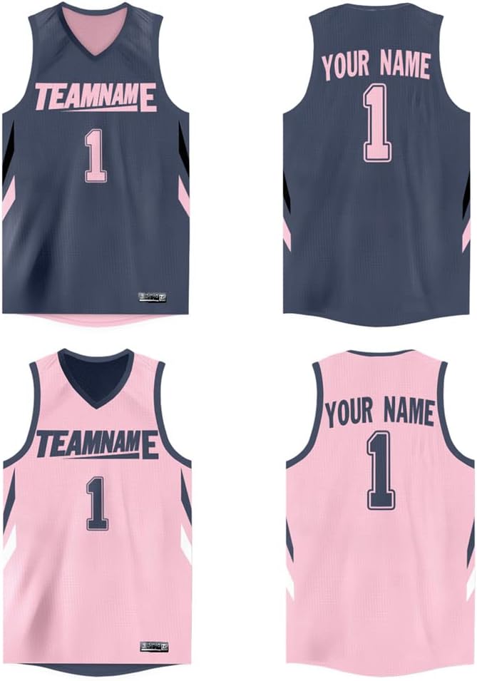 Custom Reversible Basketball Jersey Mesh Performance Uniform Personalized Printed Name Number for Men/Boy - Image 15