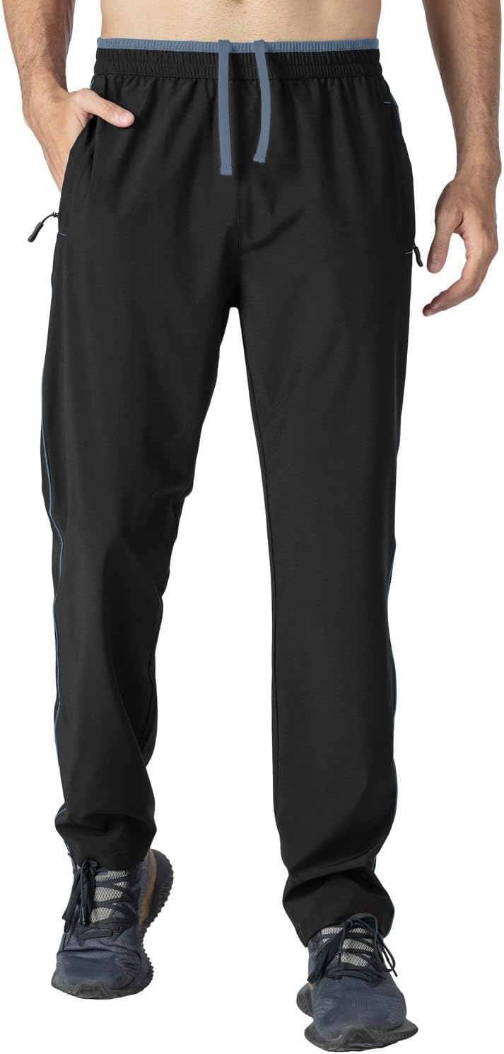 Rdruko Men's Casual Pants Lightweight Quick Dry Hiking Running Workout Outdoor Sports Sweat Pants - Image 26