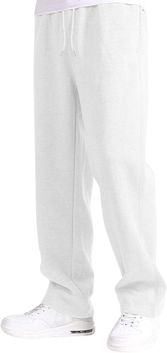 Boy's Fleece Cargo Sweatpants Athletic Basketball Joggers Sweat Pants Drawstring Elastic Waist Open Bottom Pants with Pockets - Image 9