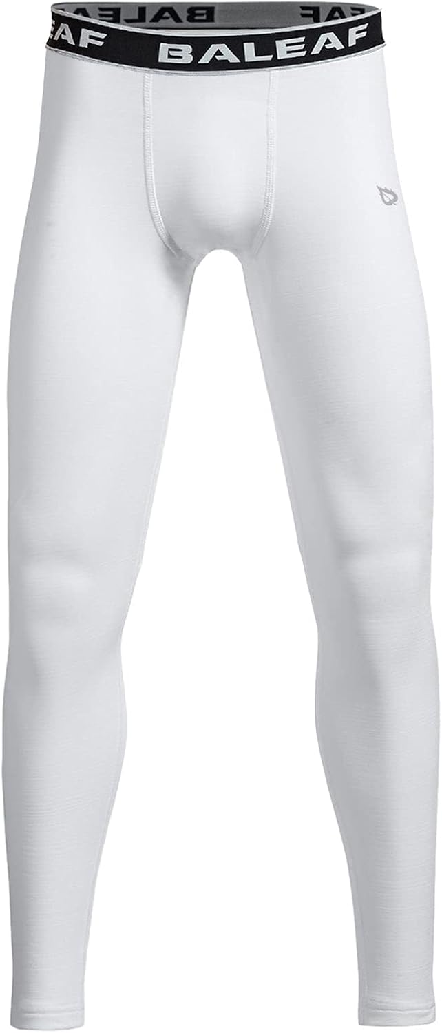 baleaf Boys Fleece Compression Leggings Youth Pants Kids Tights Football Basketball Baseball Sports Cold Weather Gear - Image 10