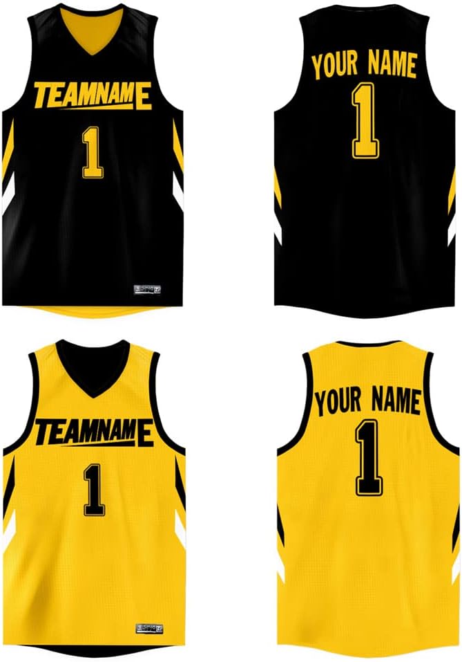 Custom Reversible Basketball Jersey Mesh Performance Uniform Personalized Printed Name Number for Men/Boy - Image 11