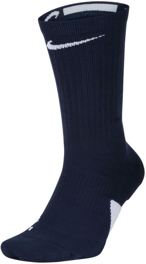 NIKE Elite Basketball Crew Socks (Midnight Navy/White - Image 2