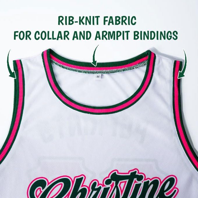 Custom Name Team Name Number Orange Black Pinstripe Green Authentic Basketball Jersey, Personalized Uniform Basketball Shirt - Image 6