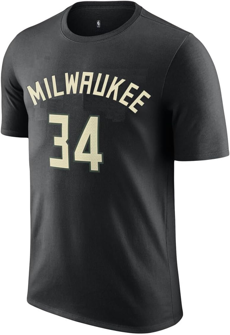 Giannis Antetkounmpo Milwaukee Bucks NBA Kids Youth 8-20 Black Statement Edition Performance Jersey T-Shirt - Image 2