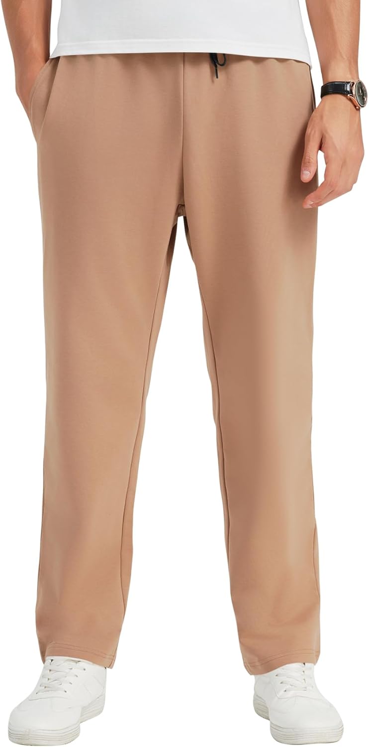 Idtswch 30/32/34/36/38/40 Long Inseam Mens Tall Sweatpants Open Bottom Joggers Athletic Yoga Pants with Pockets - Image 10