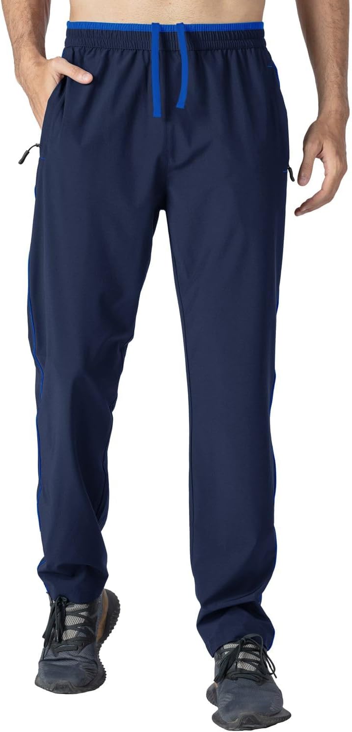 Rdruko Men's Casual Pants Lightweight Quick Dry Hiking Running Workout Outdoor Sports Sweat Pants - Image 29