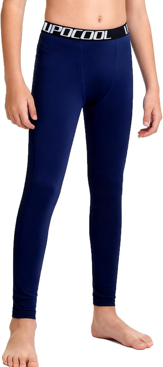 Boys Compression Leggings Quick Dry Youth Basketball Pants Sports Tights Football Base Layer for Kids - Image 2