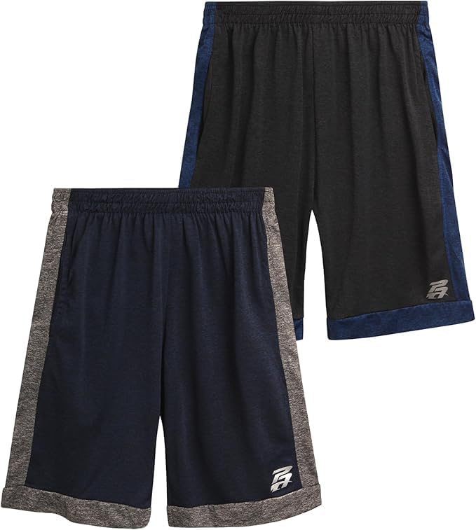 Pro Athlete Boys Athletic Shorts - 2 Pack Quick Dry Athletic Basketball Gym Shorts with Pockets (Sizes 8-16) - Image 12