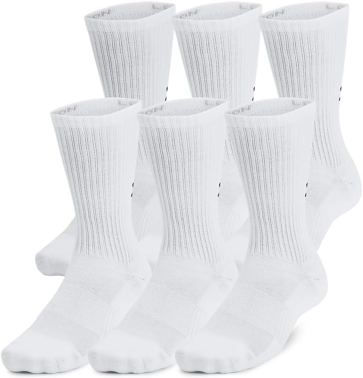 Under Armour Youth Training Cotton Crew Socks, Multipairs
