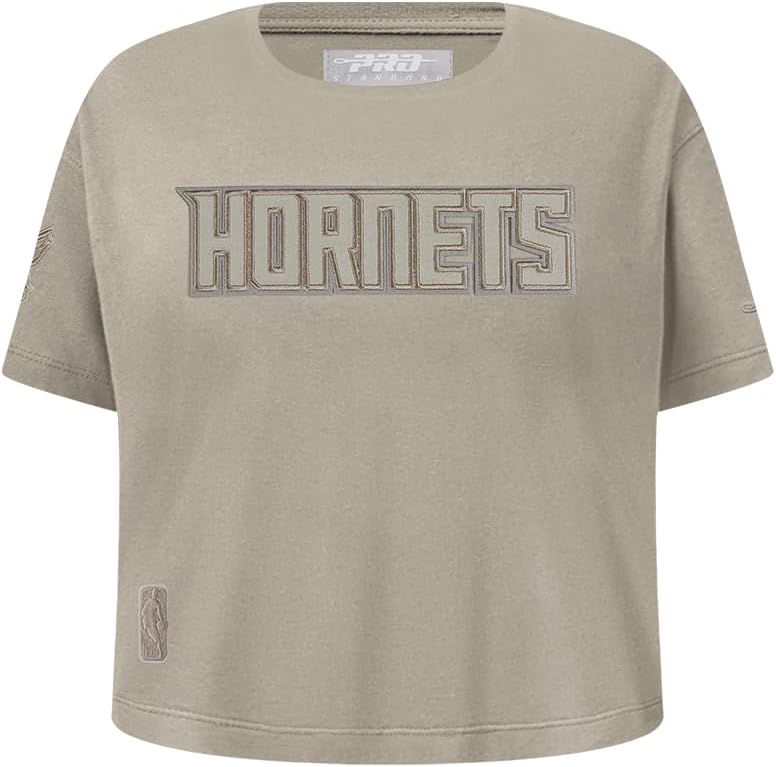 Pro Standard Big Girls NBA Neutral Cotton Short Sleeve Boxy Tee - Image 25