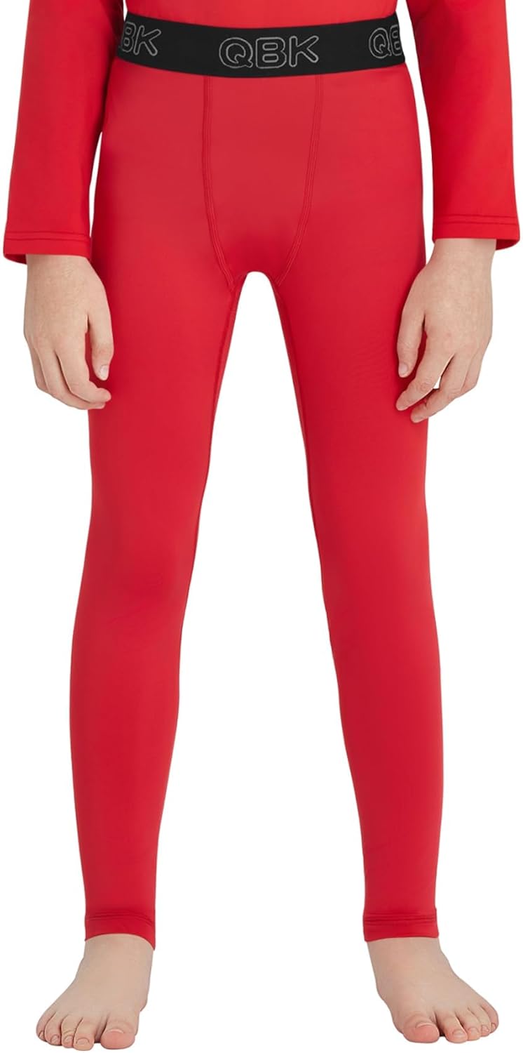QBK Toddler Boys 2T to Youth Compression Pants Base Layer Leggings Tights for Basketball Soccer Football Baseball - Image 6