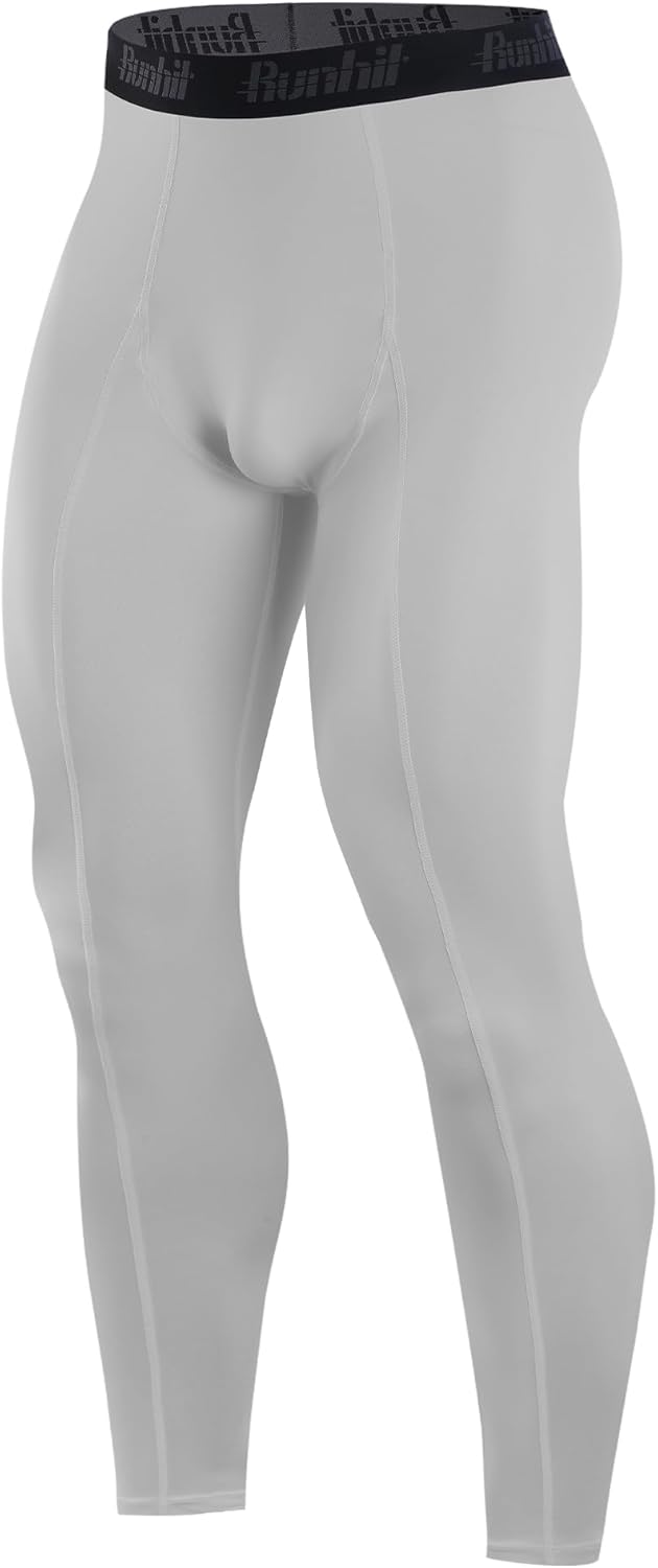 Runhit Men’s Compression Pants Running Tights Workout Leggings Athletic Base Layer Pants for Sports Yoga Basketball - Image 12