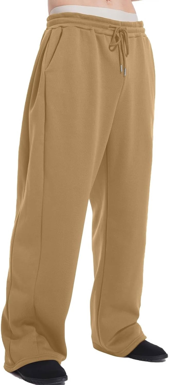 Men's Baggy Sweatpants Fleece Casual Pants Elastic Waist Athletic Workout Jogger Sweat Fall Winter 2025 - Image 19