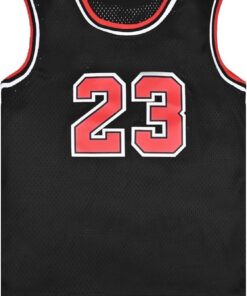 Men's Classic #23 Basketball Jersey Unisex Sweatshirt 90s Clothing Fan Shirt Gift Black/Red S-XXL