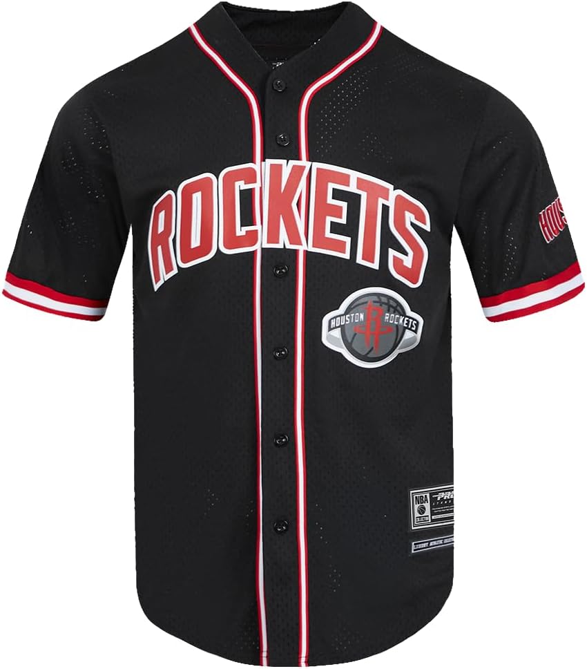 Mens NBA Mesh Button Down Top - Image 29