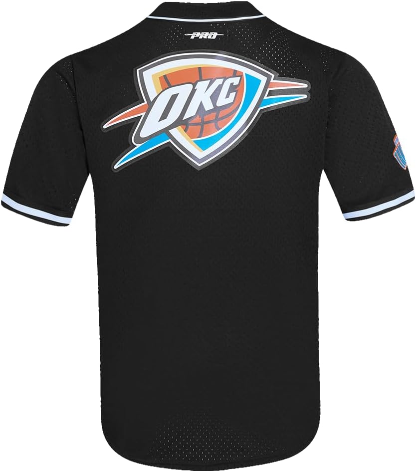 Mens NBA Mesh Button Down Top - Image 2