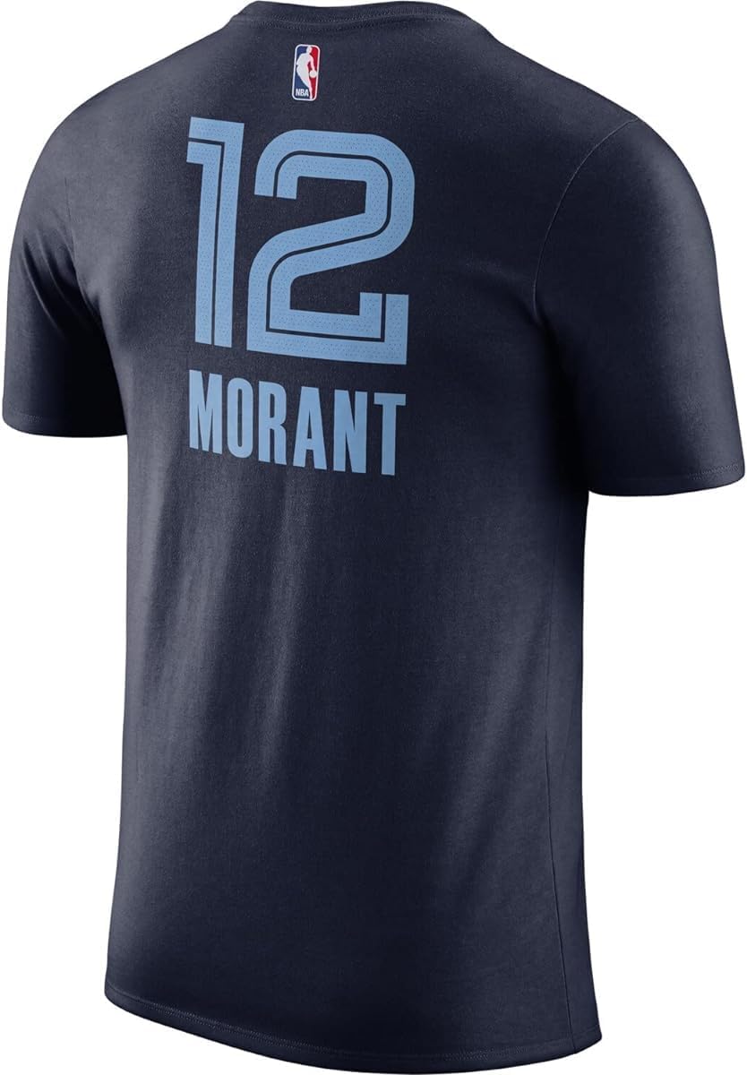 Ja Morant Memphis Grizzlies NBA Kids Youth 4-20 Navy Icon Edition Performance Player T-Shirt (Size 7) - Image 3