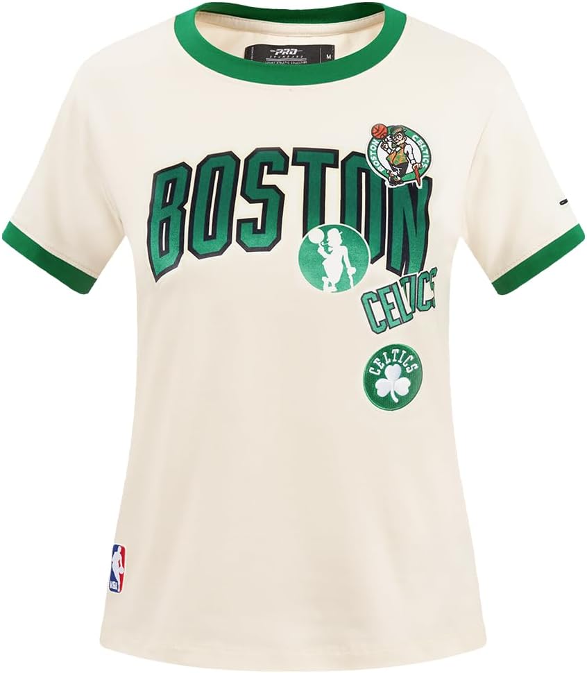 Womens NBA Retro Cascade Cotton Short Sleeve Slim Fit Tee - Image 6