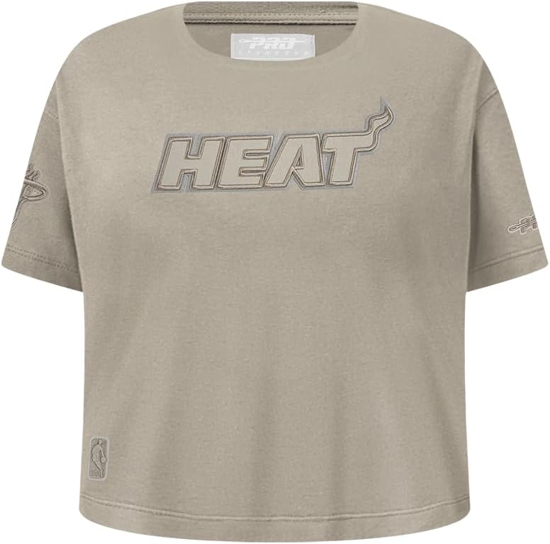 Pro Standard Big Girls NBA Neutral Cotton Short Sleeve Boxy Tee - Image 87