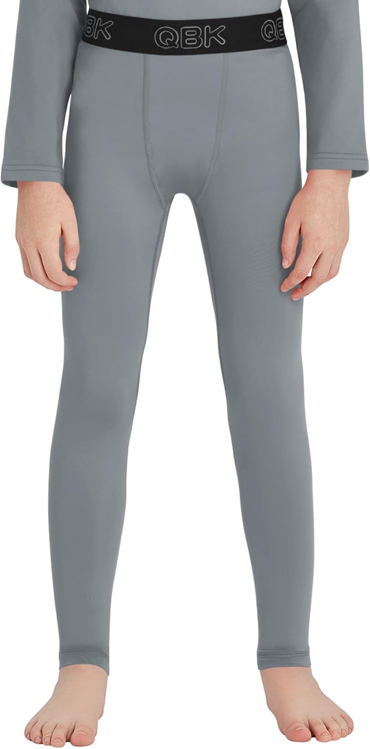 QBK Toddler Boys 2T to Youth Compression Pants Base Layer Leggings Tights for Basketball Soccer Football Baseball - Image 7