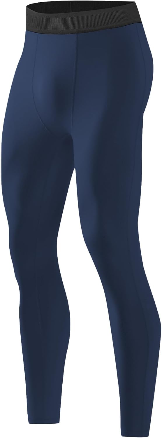 Compression Pants Leggings Running Tights for Men 1,3 or 5 Pack Athletic Base Layer Pants for Workout Basketball