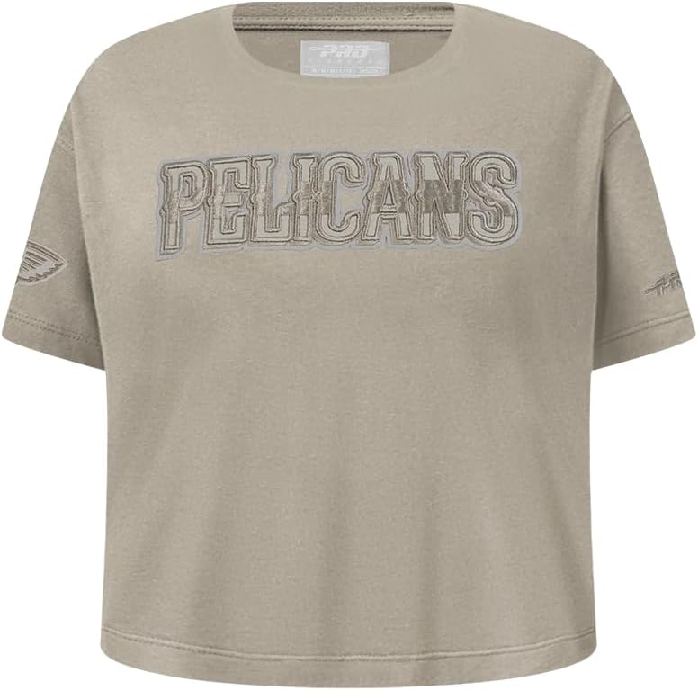 Pro Standard Big Girls NBA Neutral Cotton Short Sleeve Boxy Tee - Image 100