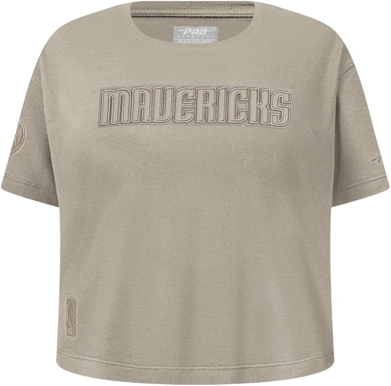 Pro Standard Big Girls NBA Neutral Cotton Short Sleeve Boxy Tee - Image 39