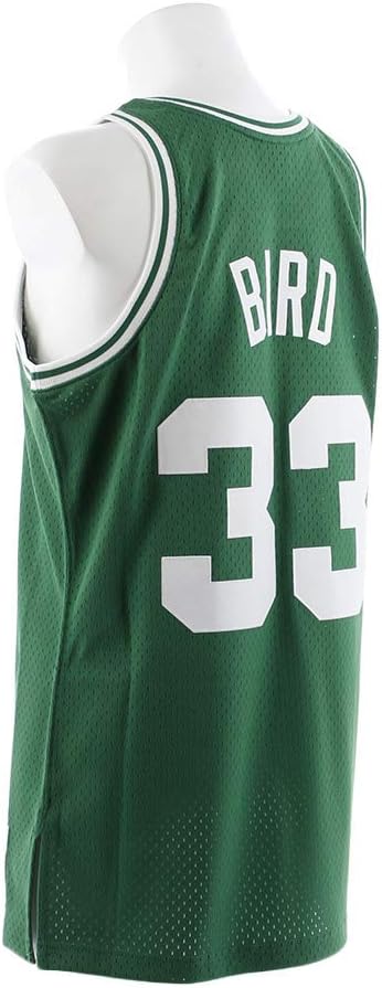 Larry Bird Boston Celtics Mitchell and Ness Men's Green Throwback Jesey - Image 4
