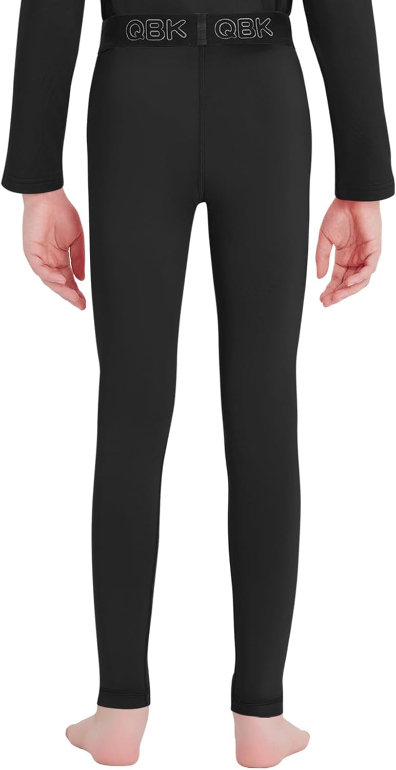 QBK Toddler Boys 2T to Youth Compression Pants Base Layer Leggings Tights for Basketball Soccer Football Baseball - Image 2