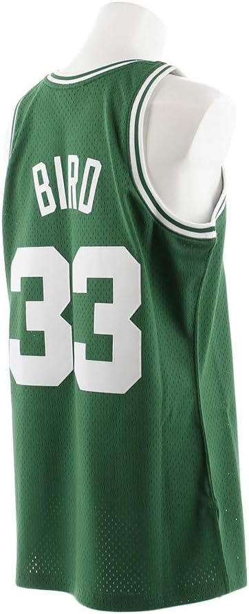 Larry Bird Boston Celtics Mitchell and Ness Men's Green Throwback Jesey - Image 6