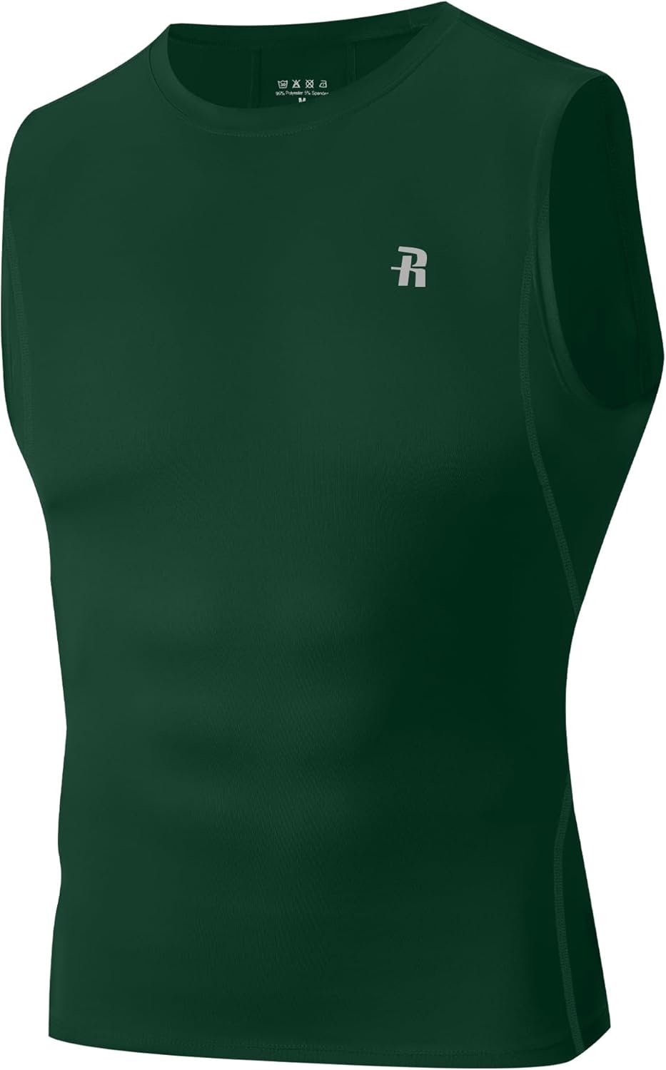 Runhit Sleeveless Compression Shirt Men Tank Top Athletic Muscle Shirts for Men - Image 8