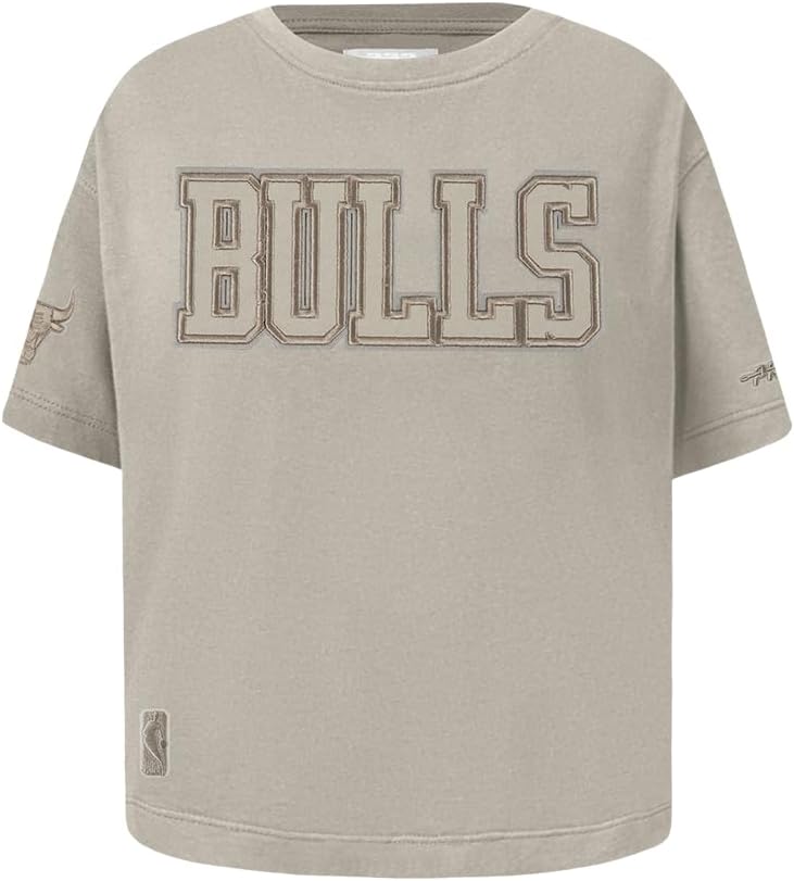 Pro Standard Big Girls NBA Neutral Cotton Short Sleeve Boxy Tee - Image 28