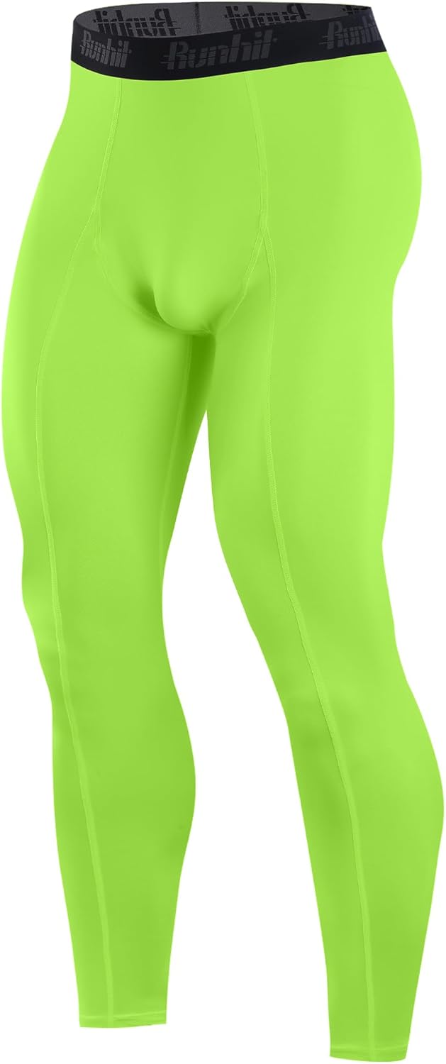 Runhit Men’s Compression Pants Running Tights Workout Leggings Athletic Base Layer Pants for Sports Yoga Basketball - Image 10