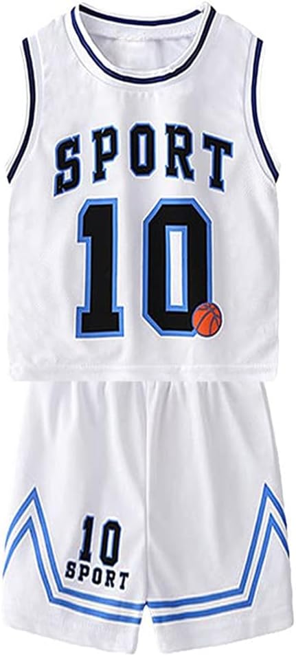 Toddler Baby Boys Basketball Jersey Outfit Toddler Kids Sports Shorts Set Summer Clothes - Image 12
