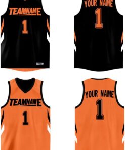Custom Reversible Basketball Jersey Mesh Performance Uniform Personalized Printed Name Number for Men/Boy