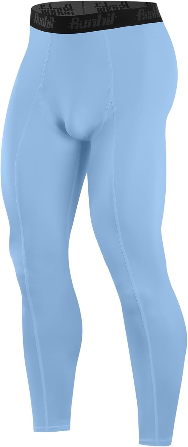 Runhit Men’s Compression Pants Running Tights Workout Leggings Athletic Base Layer Pants for Sports Yoga Basketball - Image 11